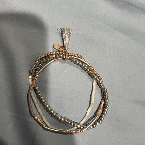 Elegant Multi-Layered Beaded Bracelet